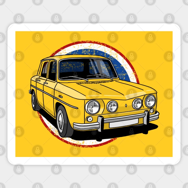 French classic saloon with french flag background Sticker by jaagdesign